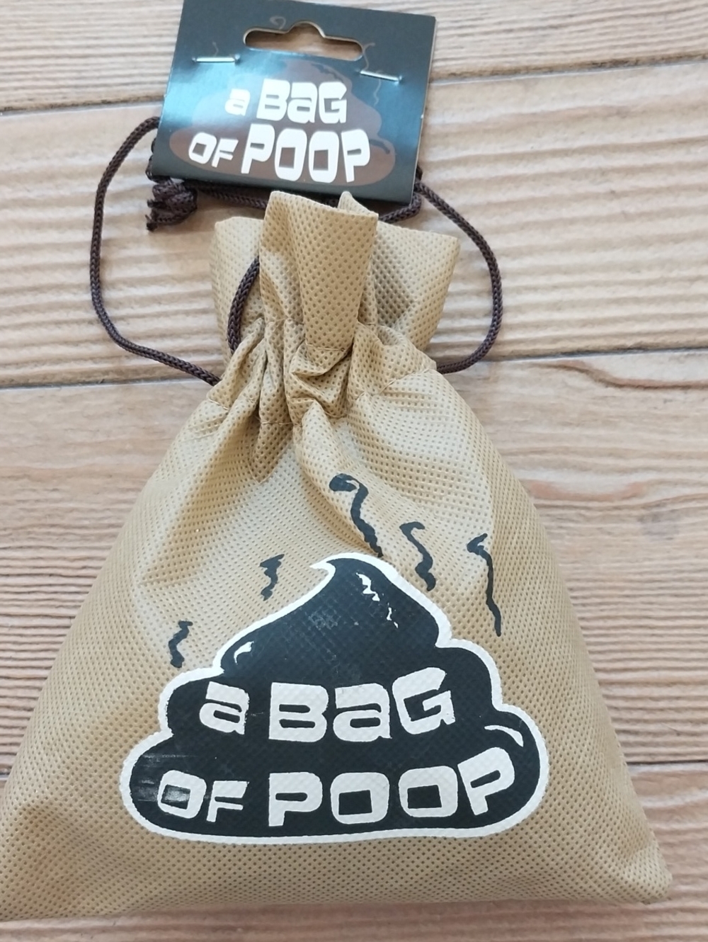 Novelty Fake Poo In Drawstring Pouch